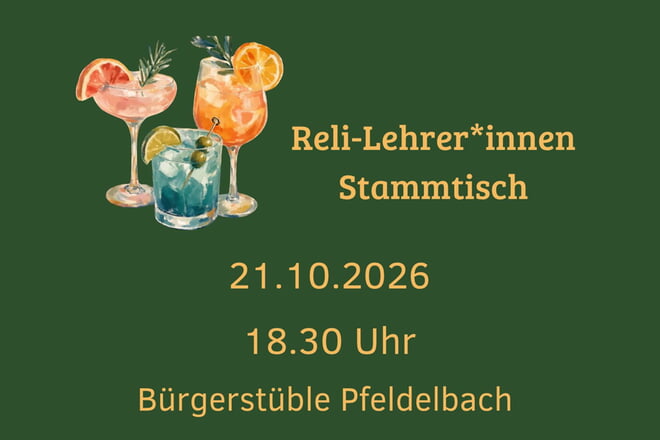 Herzliche Einladung zum Stammtisch